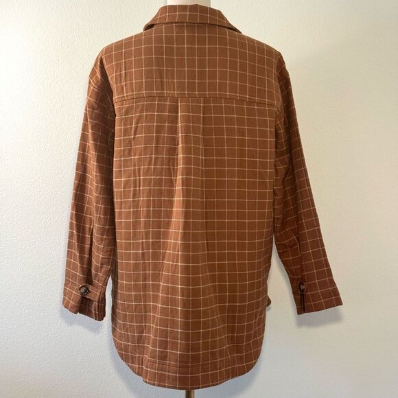 NWT Madewell Waffleback Branner Shirt Jacket in Windowpane Women’s Size XS - Picture 11 of 14